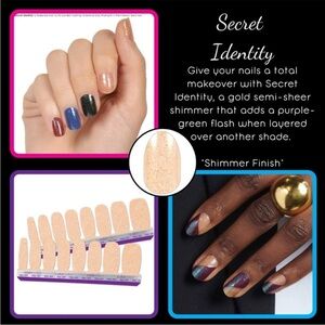 Color Street Secret Identity Nail Polish Strips. New in package.